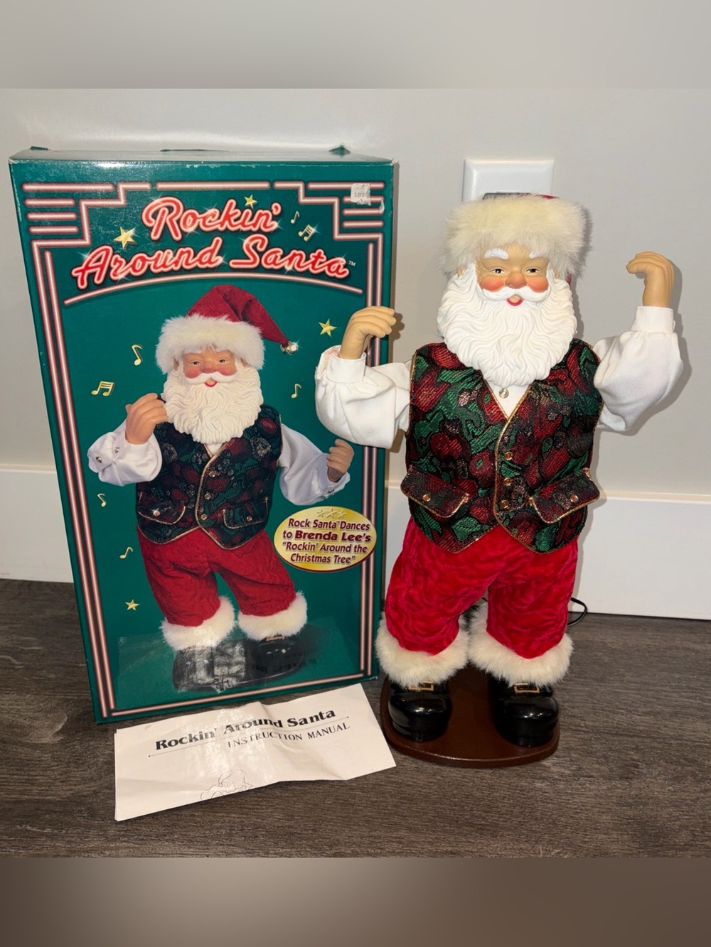 Rockin' Around Santa Animated Holiday Figure